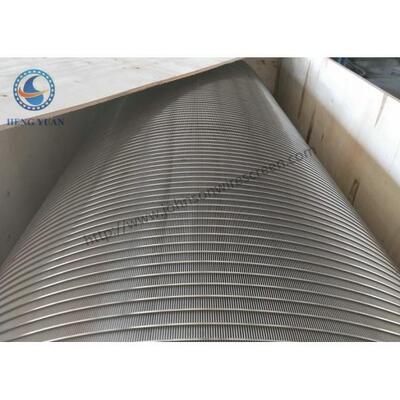 High Precision Rotary Screen Drum FIlter V Wire Wrap Screen 316 Grade