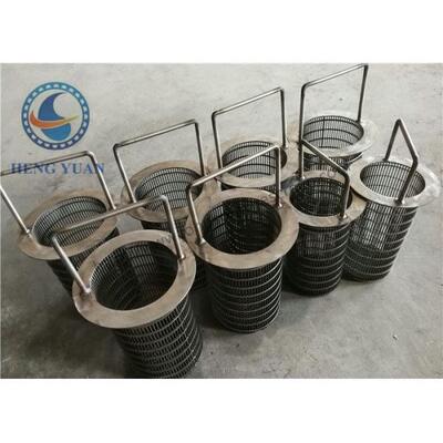 Anti Wear Rotary Screen Drum / Wedge Wire Cylinder Basket Customization Available