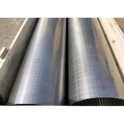 Stainless Steel Vee Shaped Wire Rotary Screen Drum For Industrial Use