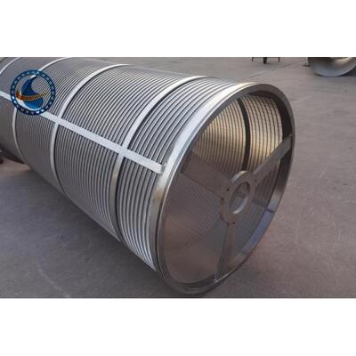 SS304 High Opening Wedge Wire Screen Drum