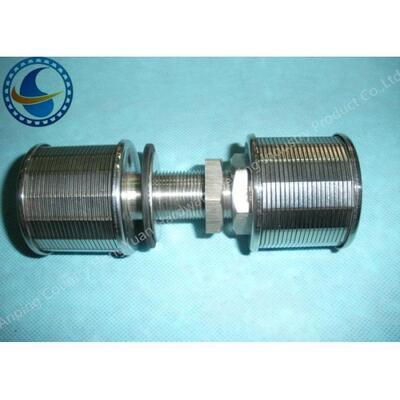 High Efficiency Johnson Screen Filter / Wedge Wire Strainer Custom Design