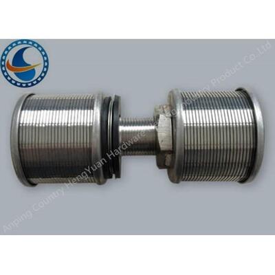Double Head Water Filter Nozzle High Efficiency Threaded / Flange Type
