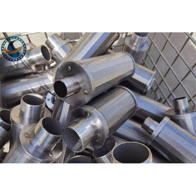 0.5mm Slot Stainless Steel 316l Wedge Wire Screen Nozzle With 1" Male Threaded