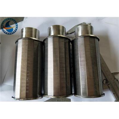 Continuous Slot Water Filter Nozzles Johnson Profile Wire Screen Stainless Steel