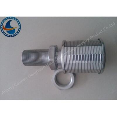 304 Stainless Steel Water Nozzle , Rotary Screen Filter 0.05-1mm Slot