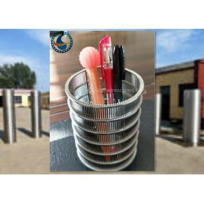 Durable Stainless Steel Inverted Wedge Wire Screen For Water / Oil Well