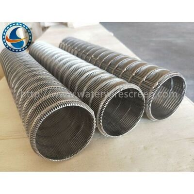 Durable Stainless Steel Inverted Wedge Wire Screen For Water / Oil Well