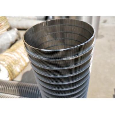 Anti Wear Reverse Wedge Wire Screen , High Stiffness Water Well Pipe