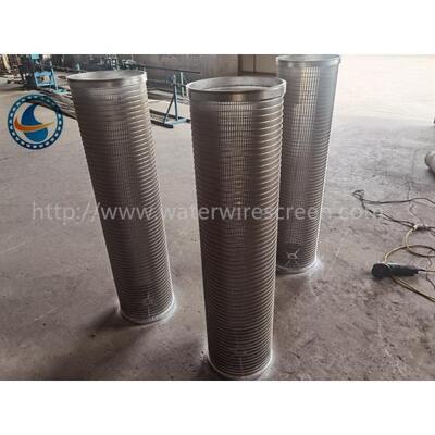 Stainless Steel 304 Johnson 0.5mm Slot Reverse Wedge Wire Screen