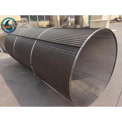 304 Ss Slotted Wedge Wire Screen Pipe For Mineral Aggregate Processing