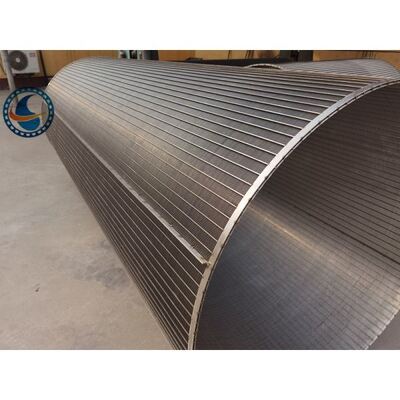 304 Ss Slotted Wedge Wire Screen Pipe For Mineral Aggregate Processing