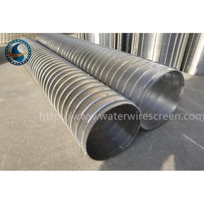 Ss 304 Profile Reverse Wedge Wire Screen Drum Filter Cylindrical