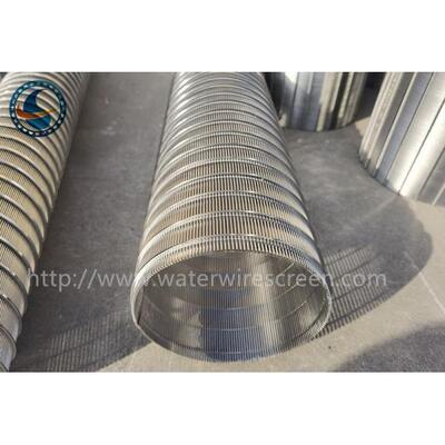Ss 304 Profile Reverse Wedge Wire Screen Drum Filter Cylindrical