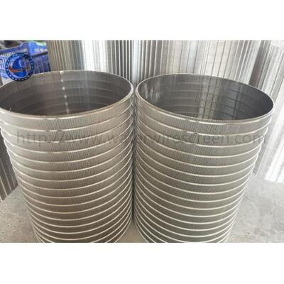 Stainless Steel 316l Reverse Wedge Screen Filter Johnson Drum Screen For Back Washing
