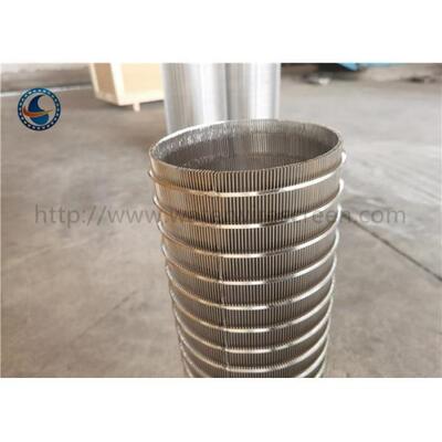 Stainless Steel Slot 40 Reverse Wedge Wire Screen Wound Cylinder