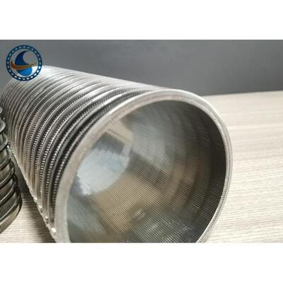 Id 100mm Reverse Rolled Wedge Wire Screen Filter 304 Stainless Steel