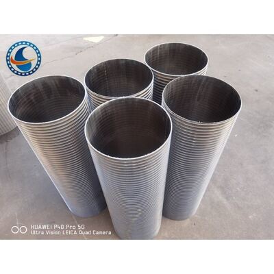 Continuous Slot Profile Wedge Wire Screen SS304 Industrial Filtration