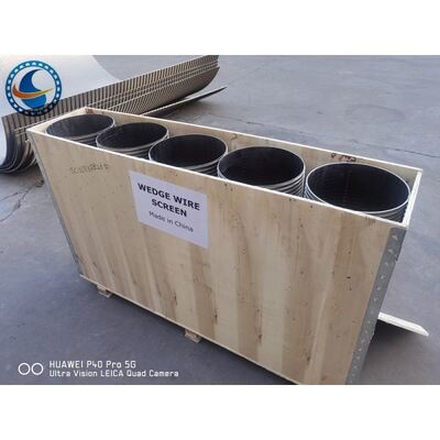 Continuous Slot Profile Wedge Wire Screen SS304 Industrial Filtration