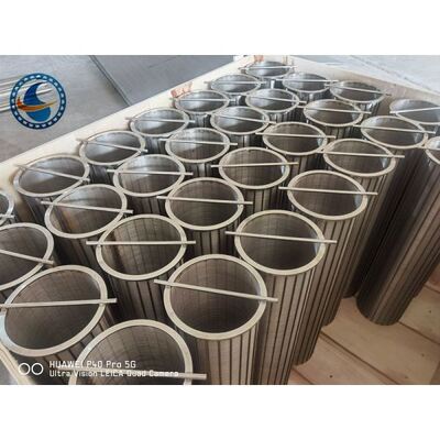 Thread Connection Reverse Wedge Wire Screen 0.5m-2.0m Height 0.1mm-10mm Slot Width