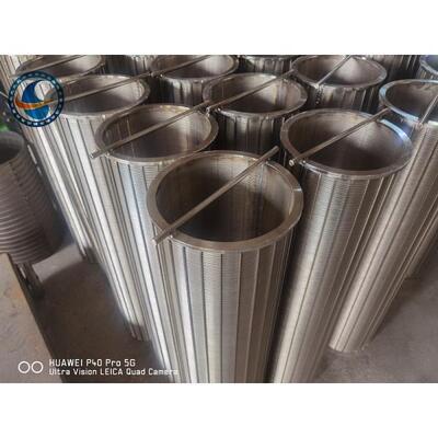 Thread Connection Reverse Wedge Wire Screen 0.5m-2.0m Height 0.1mm-10mm Slot Width