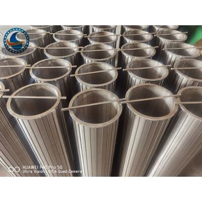 Thread Connection Reverse Wedge Wire Screen 0.5m-2.0m Height 0.1mm-10mm Slot Width