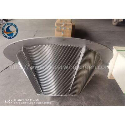 Ss304 0.25mm Slot Wedge Wire Screen Filter With Flange