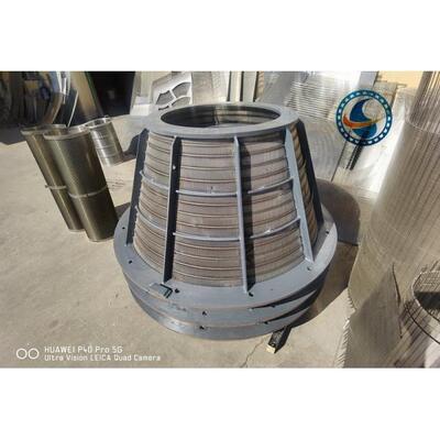 Ss304 0.25mm Slot Wedge Wire Screen Filter With Flange